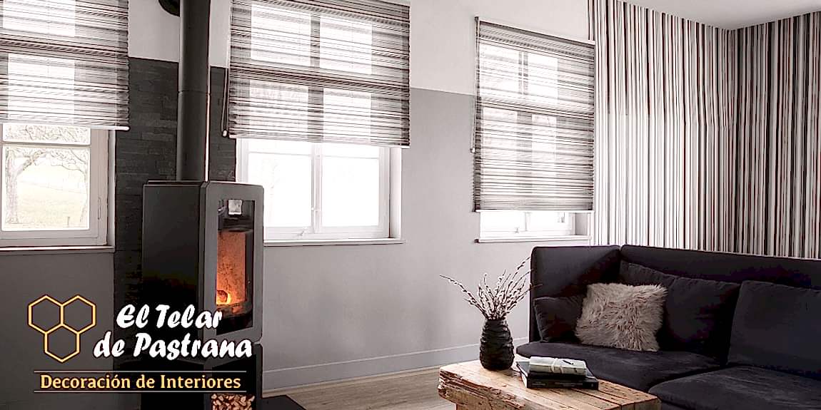 vestir salones con cortinas duette